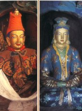 Царь Сронцзен Гампо и его китайская жена Вэнь-Чен 