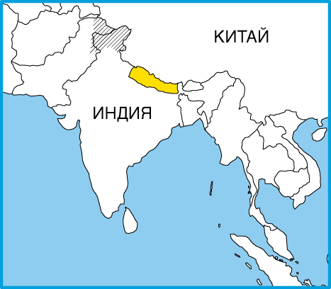 Карта Непала 